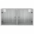 Mueble pared puertas de vidrio 2 uds gris Sonoma 68,5x37x35