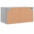 Mueble pared puertas de vidrio 2 uds gris Sonoma 68,5x37x35