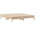 Estructura de cama de madera maciza de pino 200x200