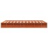Estructura de cama madera maciza pino marrón cera 120x200