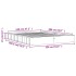 Estructura de cama madera maciza pino marrón cera 120x200