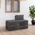 Muebles de jardín de palets 2 piezas cojines madera maciza
