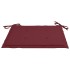 Sillas Batavia 2 uds teca maciza con cojines rojo vino