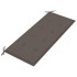 Banco Batavia madera maciza de teca con cojín gris taupe 120