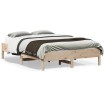 Estructura de cama madera maciza de pino 135x190 cm
