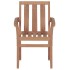 Sillas de jardín 2 unidades con cojines beige madera de