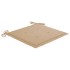 Sillas de jardín 2 unidades con cojines beige madera de