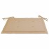 Sillas de jardín 2 unidades con cojines beige madera de