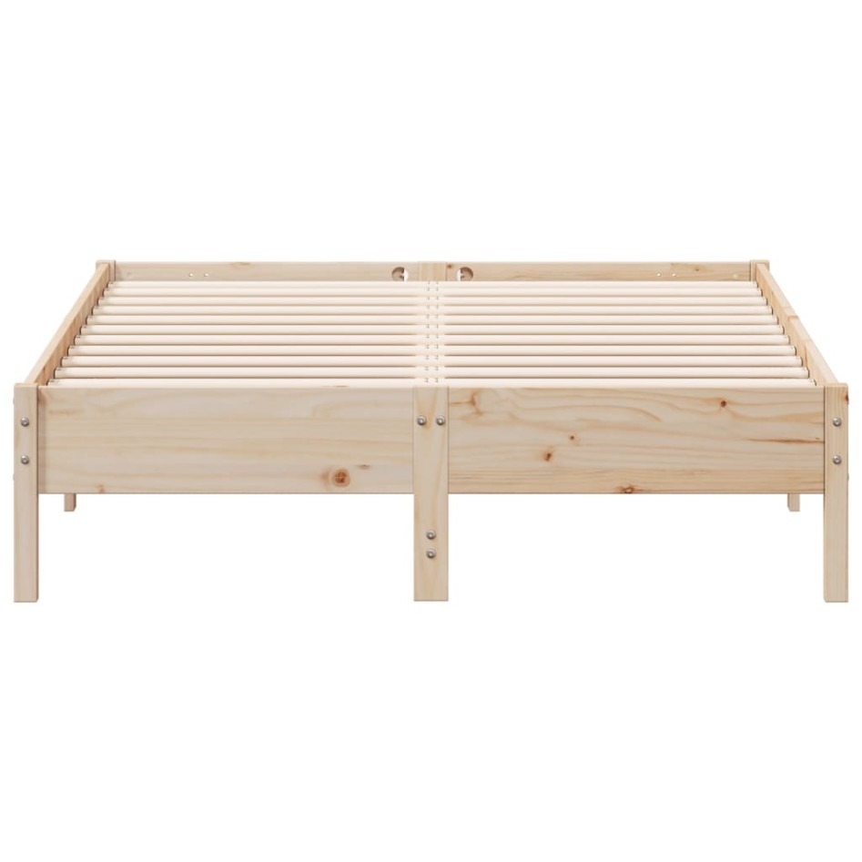 Estructura de cama madera maciza de pino 135x190