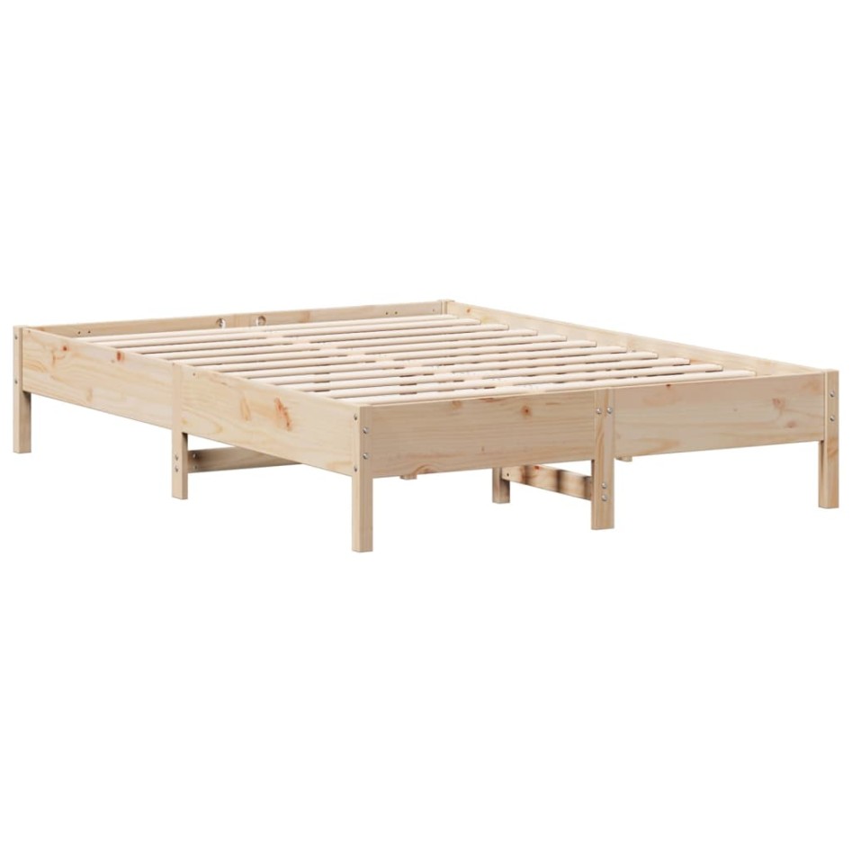Estructura de cama madera maciza de pino 150x200