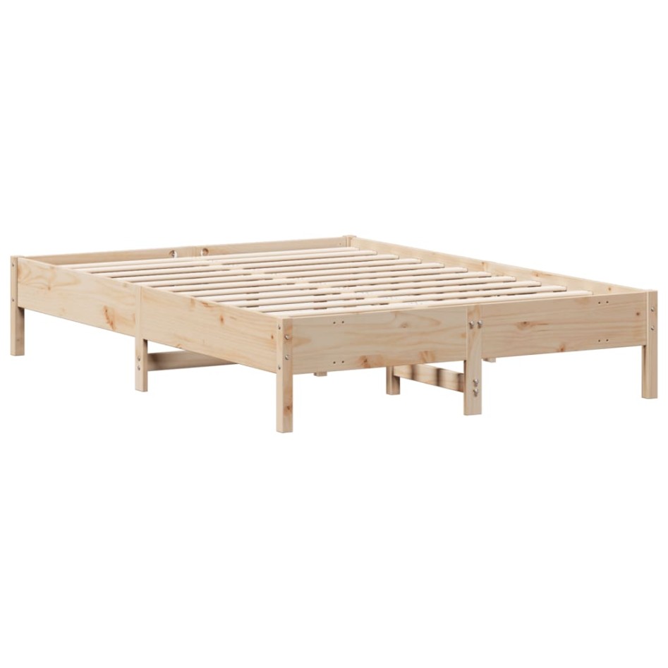 Estructura de cama madera maciza de pino 150x200