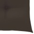 Silla mecedora de madera maciza de teca con cojín gris