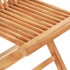 Set de bistró 3 pzas madera maciza de teca con cojines