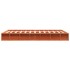 Estructura de cama madera maciza pino marrón cera 140x190