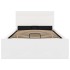 Cama canapé hidráulica con LED sin colchón blanco 100x200