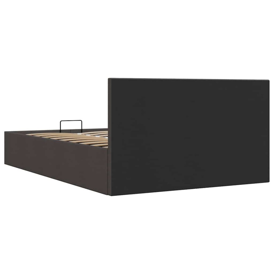 Cama canapé hidráulica de almacenaje sin colchón gris