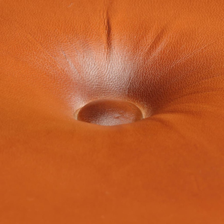 Taburetes de cocina 2 uds madera mango rugosa cuero real