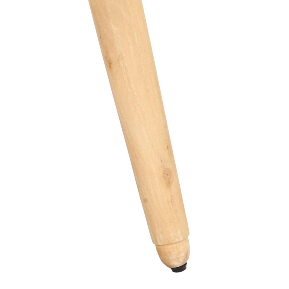 Taburetes de cocina 2 uds madera mango rugosa cuero real