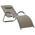 Tumbonas 2 unidades textilene gris taupe y