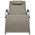 Tumbonas 2 unidades textilene gris taupe y