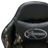 Silla gaming de cuero sintético negro y