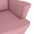 Silla mecedora con patas de madera de caucho terciopelo