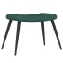 Sillón de relax con taburete terciopelo verde