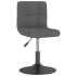 Sillas de comedor giratorias 2 unidades terciopelo gris