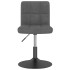 Sillas de comedor giratorias 2 unidades terciopelo gris