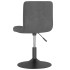 Sillas de comedor giratorias 2 unidades terciopelo gris