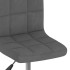Sillas de comedor giratorias 2 unidades terciopelo gris