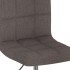 Sillas de comedor giratorias 2 unidades tela gris
