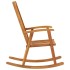 Silla mecedora con cojines madera maciza de