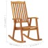 Silla mecedora con cojines madera maciza de