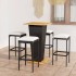 Set de muebles de bar de jardín 5 pzas y cojines ratán PE