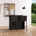 Conjunto de bar de jardín 3 piezas