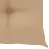 Sillas de jardín 6 uds con cojines beige madera de