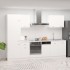 Juego de muebles de cocina 7 piezas madera de ingeniería