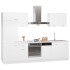 Juego de muebles de cocina 7 piezas madera de ingeniería