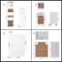 Juego de muebles de cocina 7 piezas madera de ingeniería