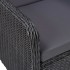 3067729  5 Piece Garden Dining Set Black