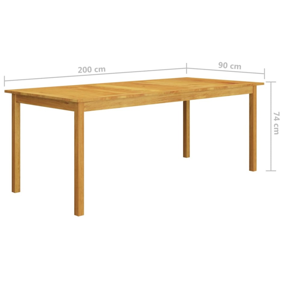 Juego de comedor de jardín de 7 piezas