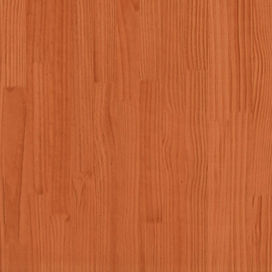 Cama para mayores madera maciza de pino marrón cera 120x190
