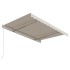 Toldo retráctil automático crema 300x250