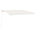 Toldo manual retráctil crema 450x350