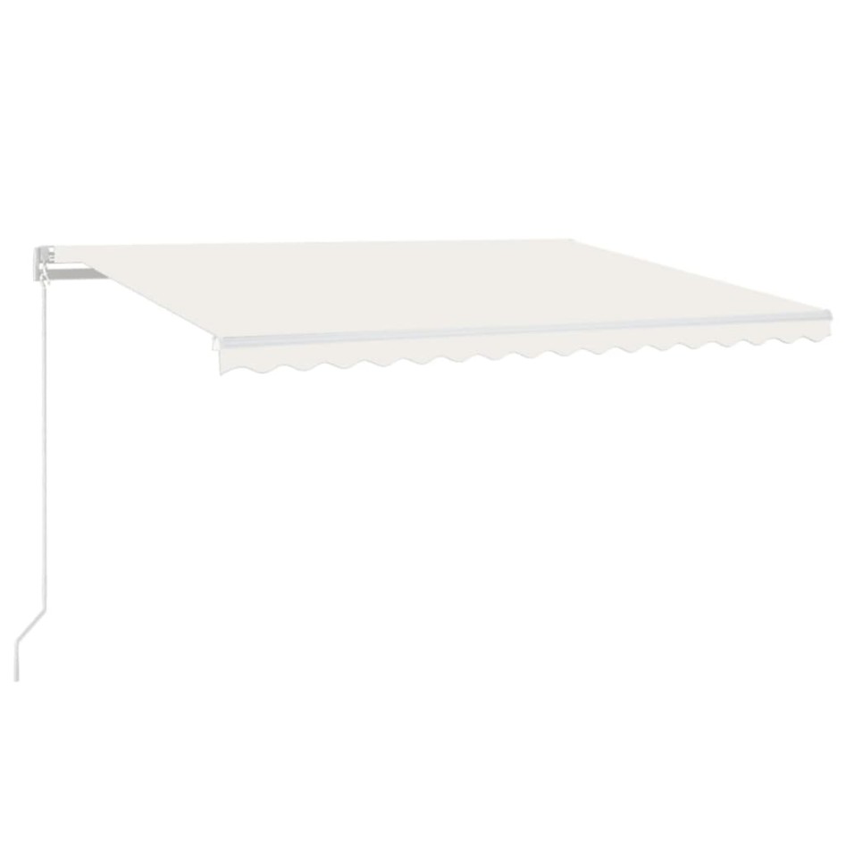 Toldo manual retráctil crema 450x350