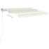 Toldo manual retráctil crema 450x350