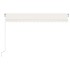 Toldo manual retráctil crema 450x350