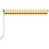 Toldo retráctil manual amarillo y blanco 450x300