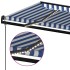 Toldo automático LED sensor de viento azul y blanco 500x300